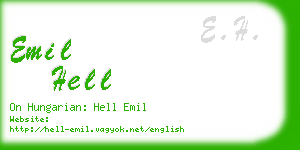 emil hell business card